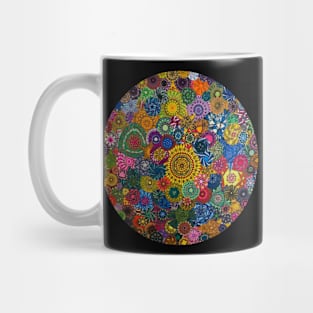 Round and Round: a Patterned Spirograph Collage Mug